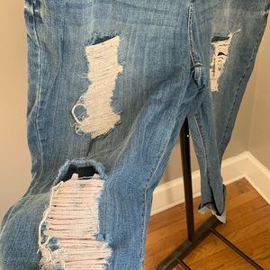 J. Lo Boyfriend Jeans size 24 distressed plus